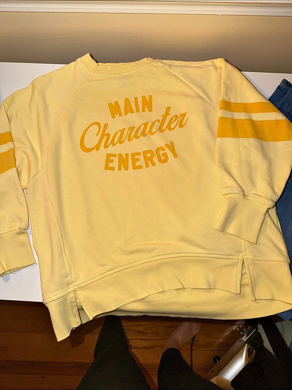 Old Navy Set Yellow long sleeved top & Blue Size - Medium
